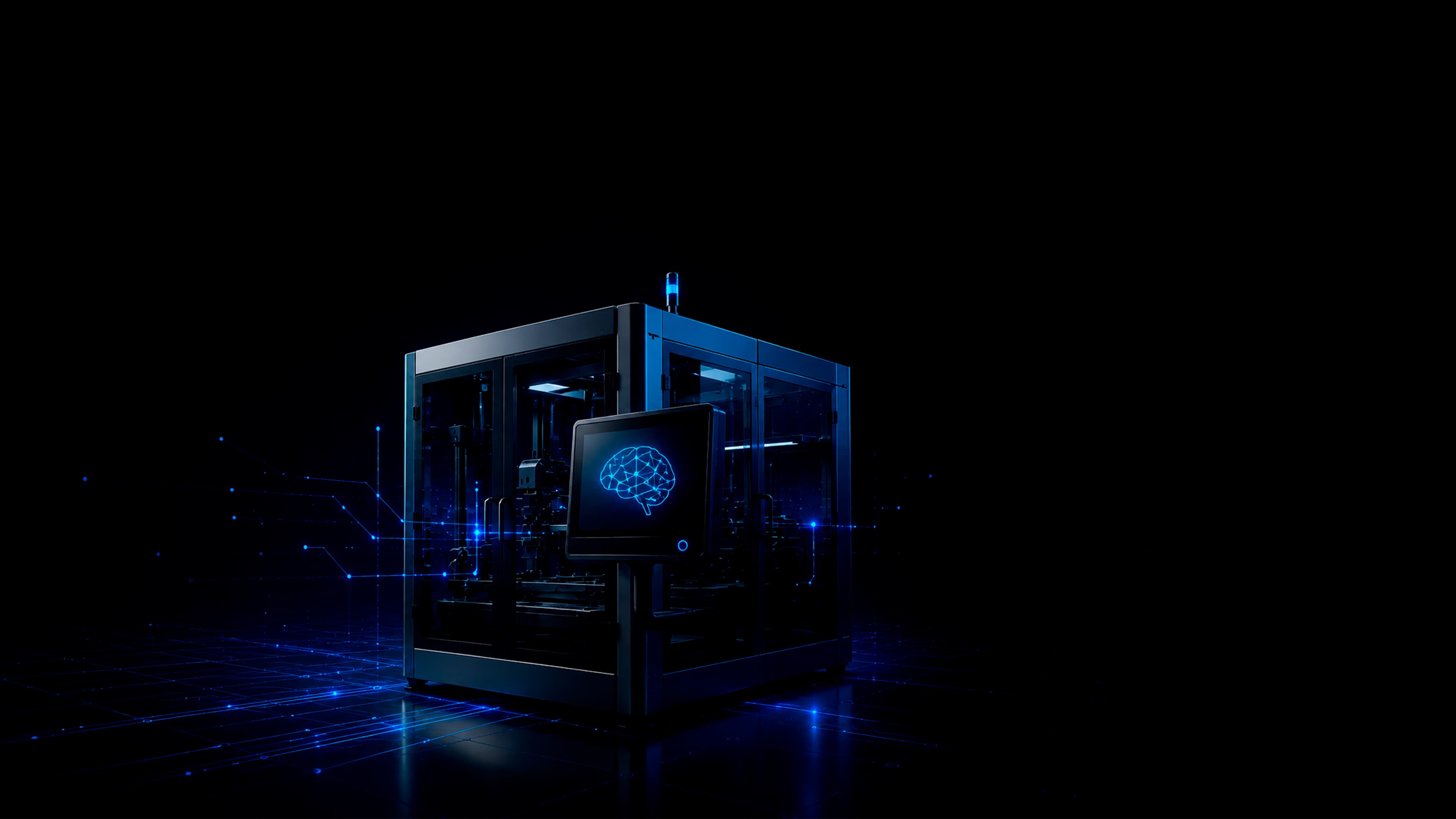 Panel de máquina con el asistente MachineMind respondiendo consultas